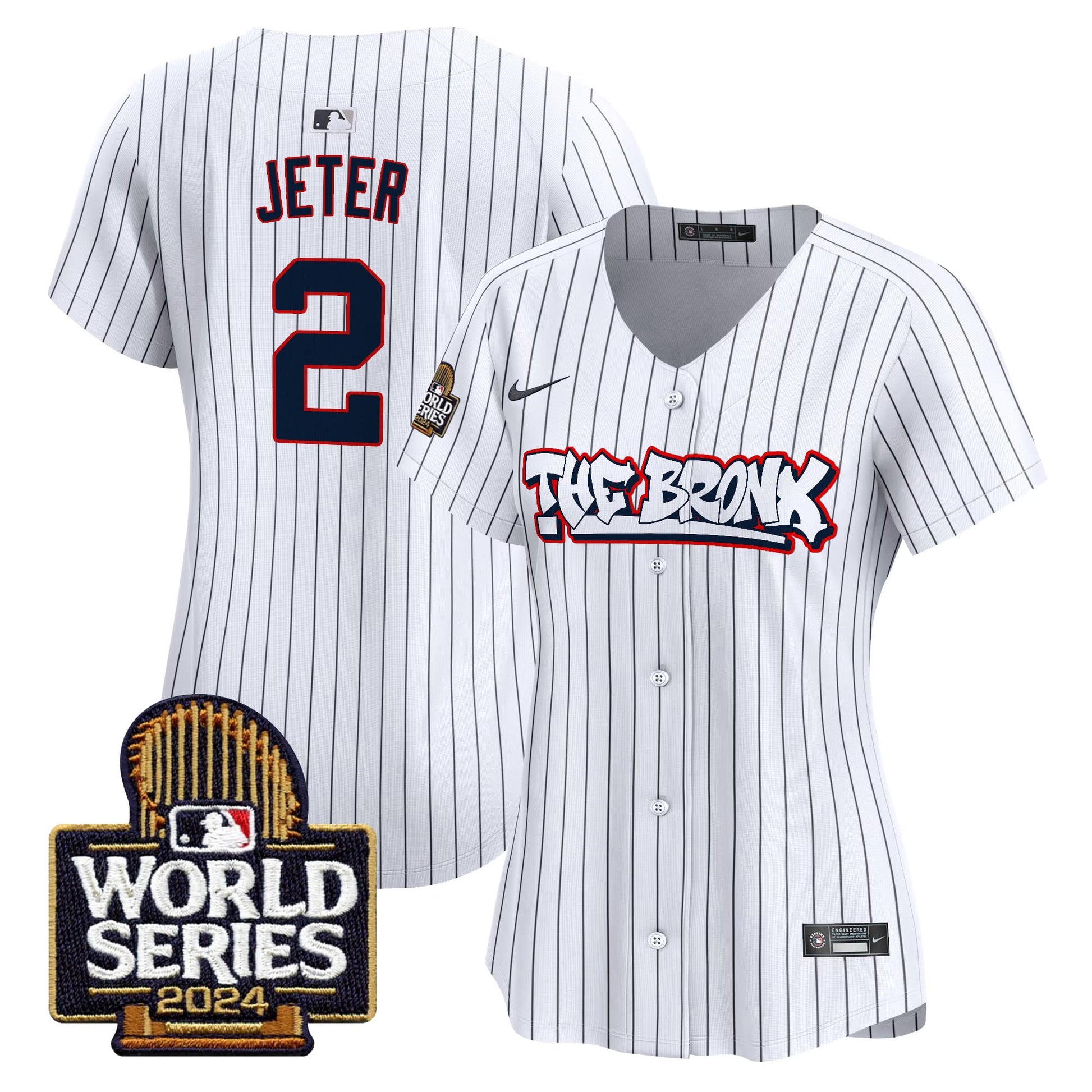 Women's Yankees The Bronx 2024 World Series Vapor Premier Limited Jersey - All Stitched