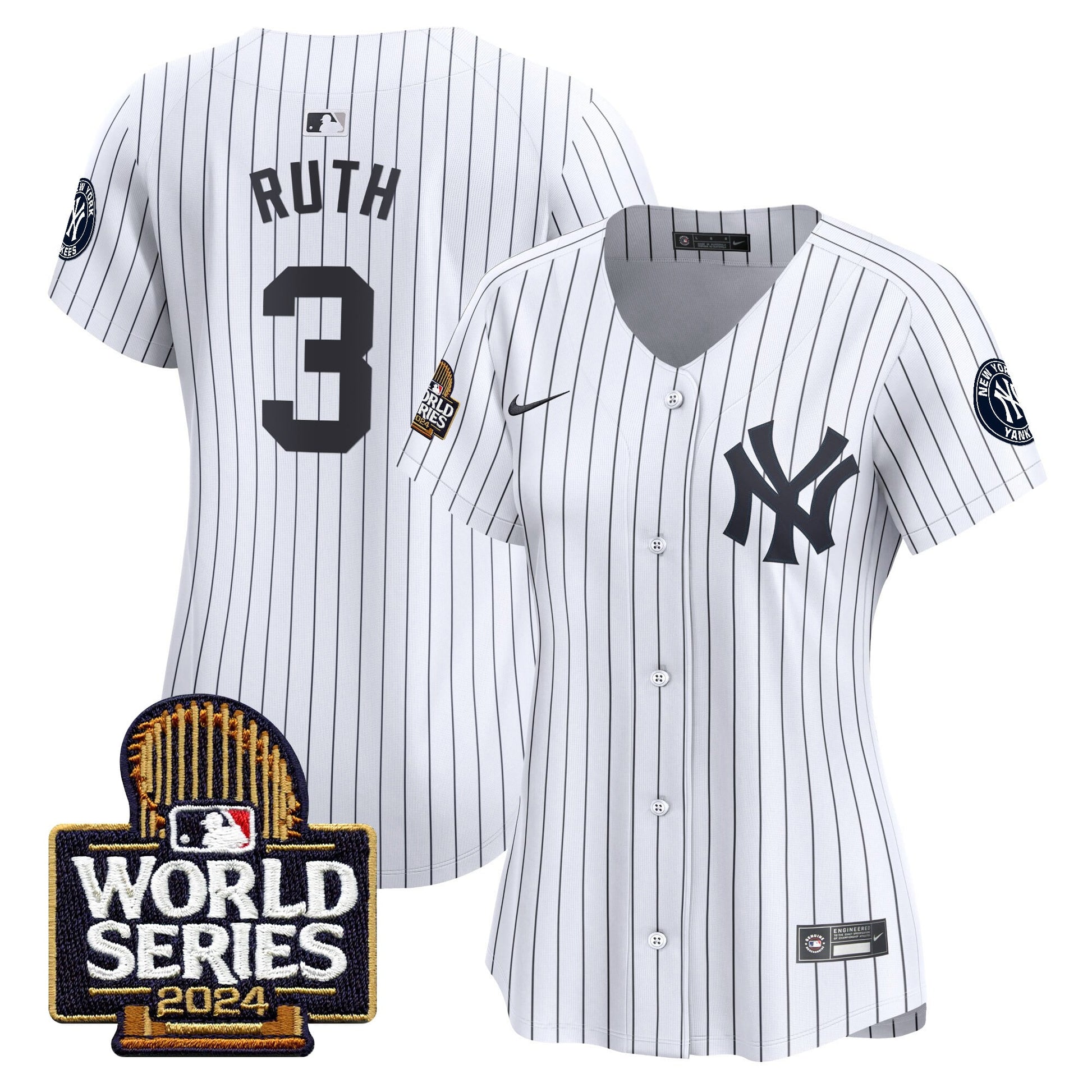 Women's Yankees 2024 World Series Vapor Premier Limited Jersey - All Stitched