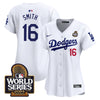 Women's Dodgers 2024 World Series Vapor Premier Limited Jersey V2 - All Stitched