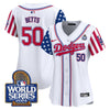 Women's Dodgers American Style 2024 World Series Vapor Premier Limited Jersey V2 - All Stitched