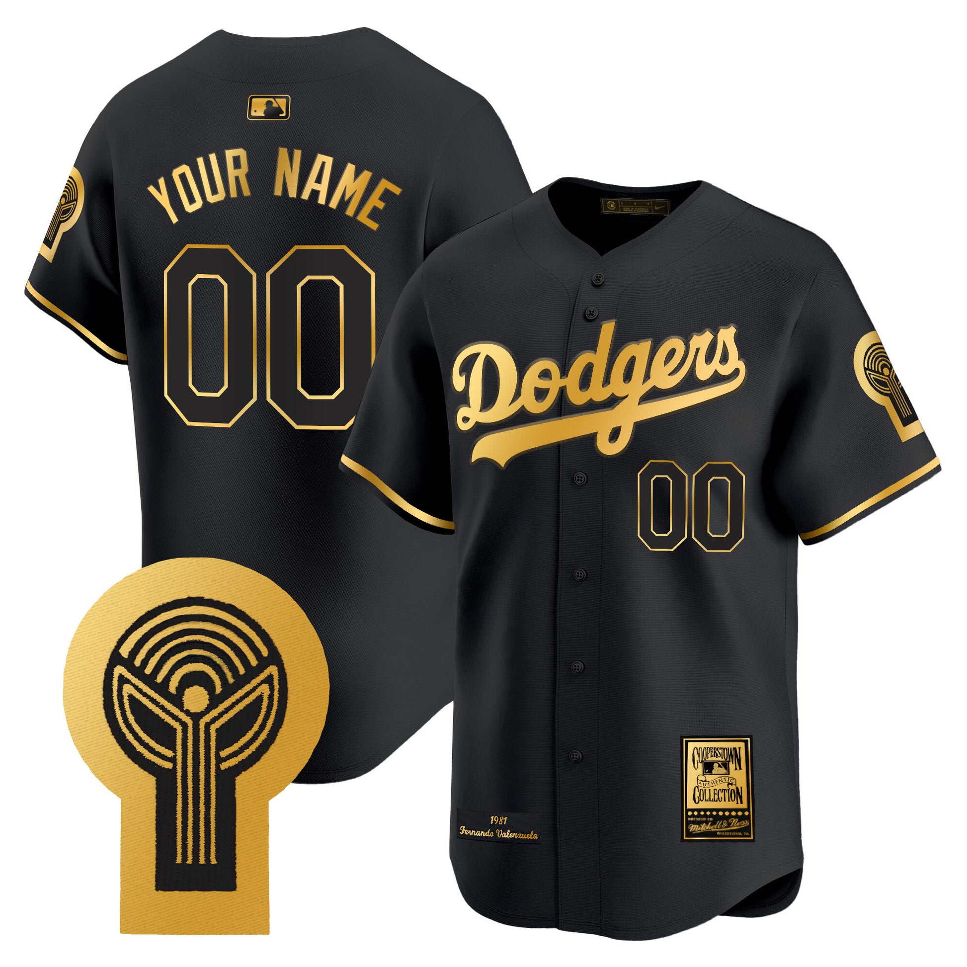 Dodgers 1981 Cooperstown Custom Jersey - All Stitched