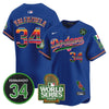 Men's Dodgers Mexico Fernando Memorial & 2024 World Series Patch Vapor Premier Limited Jersey - All Stitched