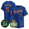 Men's Dodgers Mexico Fernando Memorial & 2024 World Series Patch Vapor Premier Limited Jersey - All Stitched