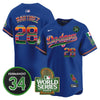 Men's Dodgers Mexico Fernando Memorial & 2024 World Series Patch Vapor Premier Limited Jersey - All Stitched