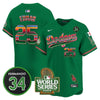 Men's Dodgers Mexico Fernando Memorial & 2024 World Series Patch Vapor Premier Limited Jersey - All Stitched