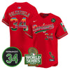 Men's Dodgers Mexico Fernando Memorial & 2024 World Series Patch Vapor Premier Limited Jersey - All Stitched