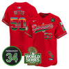 Men's Dodgers Mexico Fernando Memorial & 2024 World Series Patch Vapor Premier Limited Jersey - All Stitched
