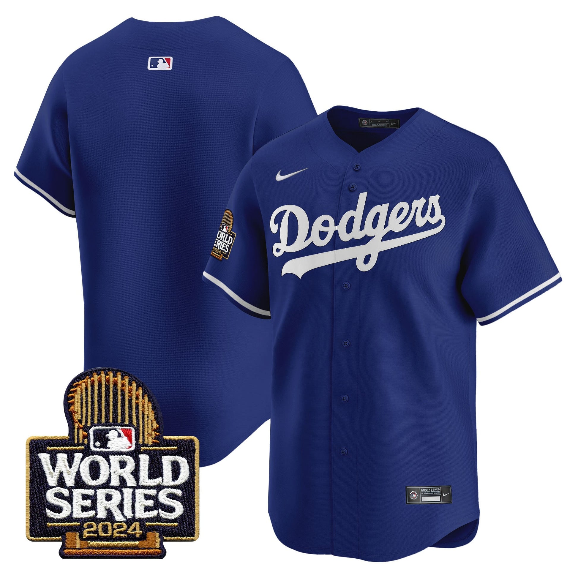 Men's Dodgers 2024 World Series Vapor Premier Limited Jersey - All Stitched