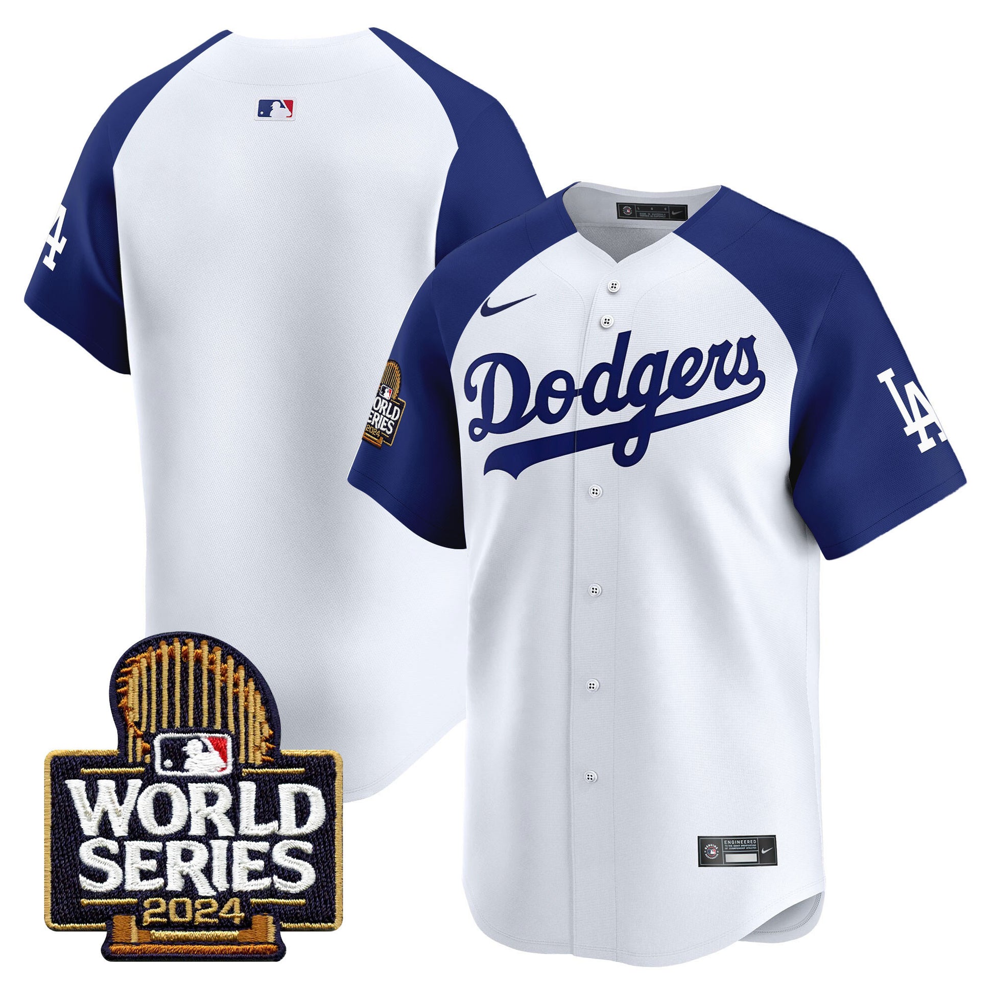 Men's Dodgers 2024 World Series Vapor Premier Limited Jersey - All Stitched