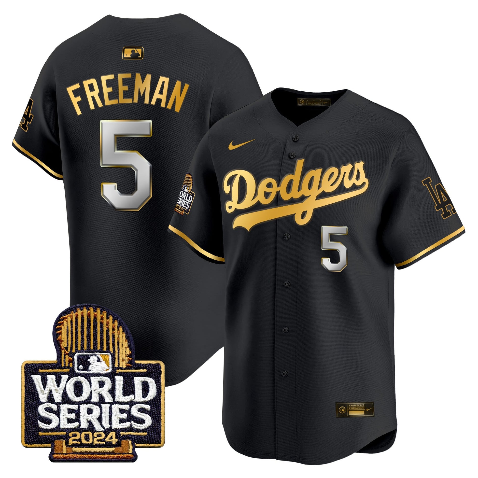 Men's Dodgers 2024 World Series Vapor Premier Limited Jersey - All Stitched