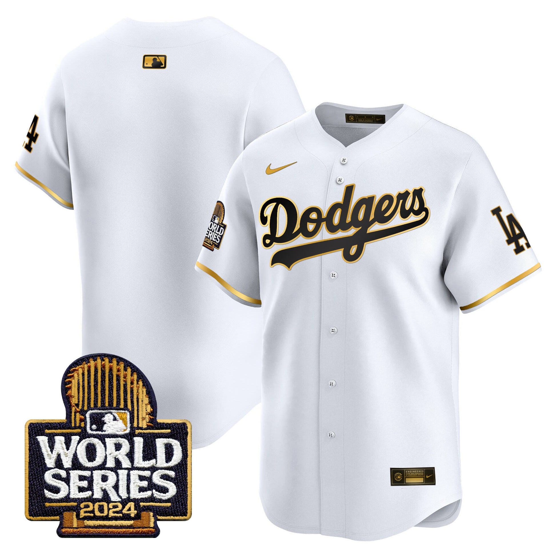 Men's Dodgers 2024 World Series Vapor Premier Limited Jersey - All Stitched