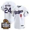 Men's Dodgers 2024 World Series Gold Trim Vapor Premier Limited Jersey - All Stitched