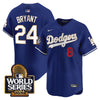 Men's Dodgers 2024 World Series Gold Trim Vapor Premier Limited Jersey - All Stitched