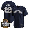 Men's Yankees 2024 World Series Vapor Premier Limited Jersey - All Stitched