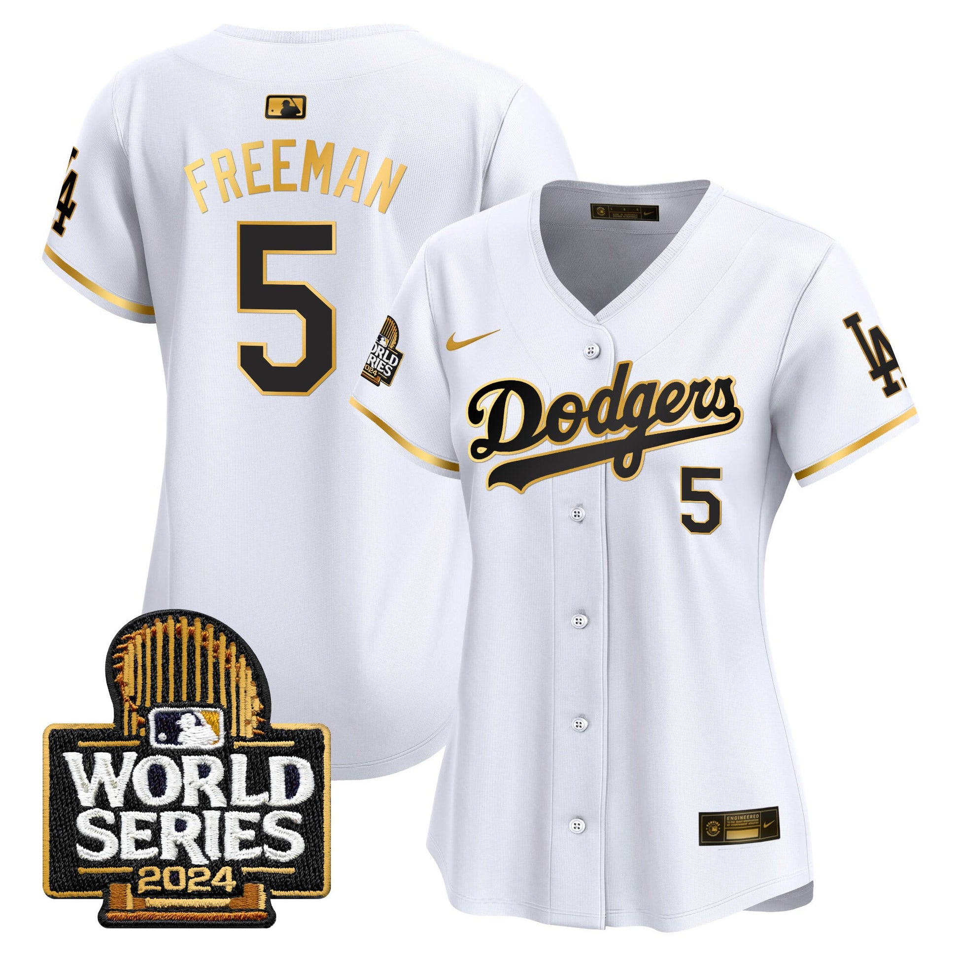 Women's Dodgers 2024 World Series Vapor Premier Limited Jersey - All Stitched