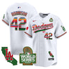 Men's Dodgers Mexico 2024 World Series Vapor Premier Limited Jersey V2 - All Stitched