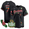 Men's Dodgers Mexico 2024 World Series Vapor Premier Limited Jersey V2 - All Stitched