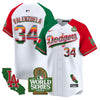 Men's Dodgers Mexico 2024 World Series Vapor Premier Limited Jersey V2 - All Stitched