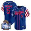 Men's Dodgers American Style 2024 World Series Vapor Premier Limited Jersey V2 - All Stitched