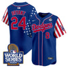 Men's Dodgers American Style 2024 World Series Vapor Premier Limited Jersey V2 - All Stitched