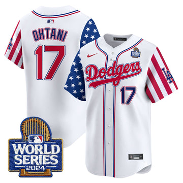 Men's Dodgers American Style 2024 World Series Vapor Premier Limited Jersey V2 - All Stitched