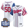 Men's Dodgers American Style 2024 World Series Vapor Premier Limited Jersey - All Stitched