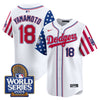 Men's Dodgers American Style 2024 World Series Vapor Premier Limited Jersey - All Stitched