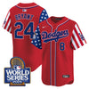 Men's Dodgers American Style 2024 World Series Vapor Premier Limited Jersey - All Stitched