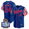 Men's Dodgers American Style 2024 World Series Vapor Premier Limited Jersey - All Stitched