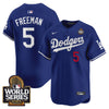 Men's Dodgers 2024 World Series Vapor Premier Limited Jersey V2 - All Stitched