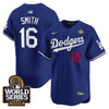 Men's Dodgers 2024 World Series Vapor Premier Limited Jersey V2 - All Stitched