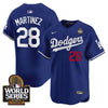 Men's Dodgers 2024 World Series Vapor Premier Limited Jersey V2 - All Stitched