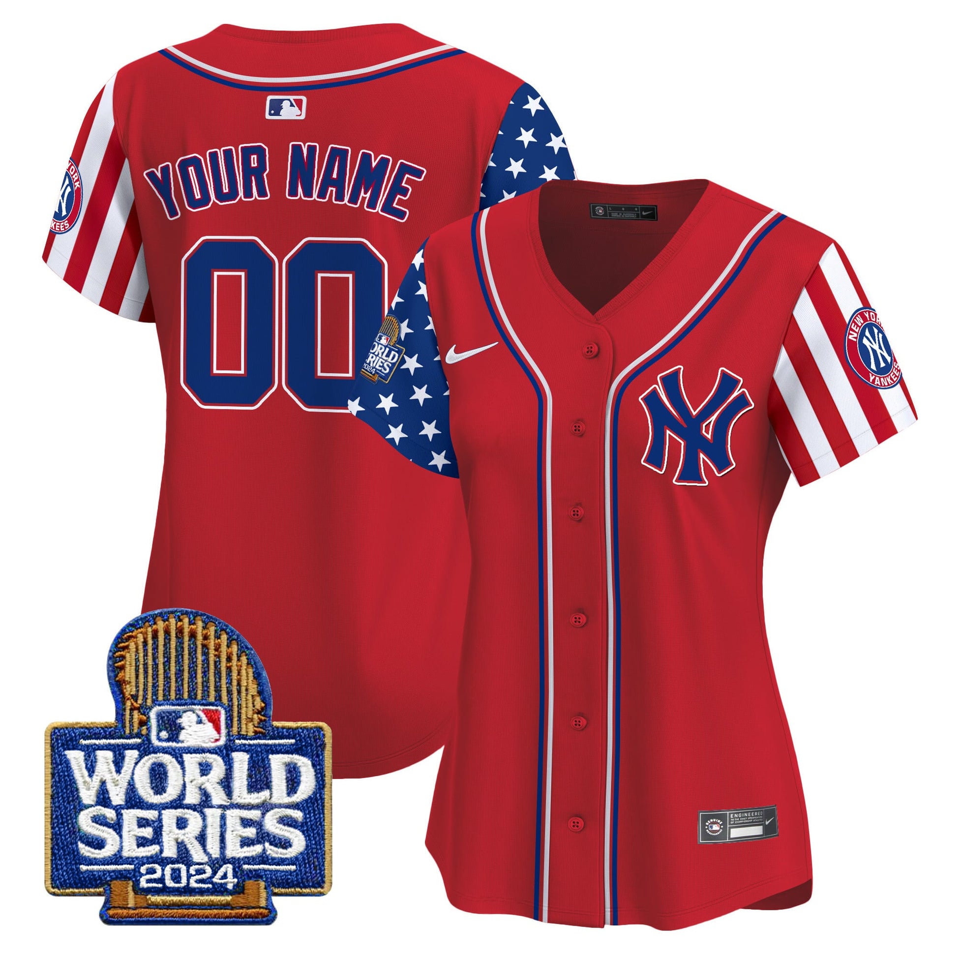 Yankees American Style 2024 World Series Vapor Premier Limited Custom Jersey - All Stitched