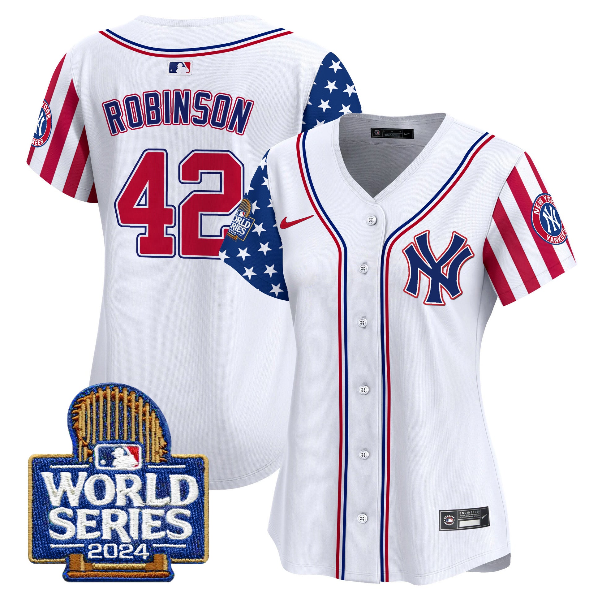 Women's Yankees American Style 2024 World Series Vapor Premier Limited Jersey - All Stitched