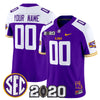 LSU Tigers 2020 National Champions Vapor Limited Custom Jersey - All Stitched