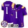 Men's LSU Tigers 2020 National Champions Vapor Limited Jersey - All Stitched