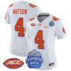 Women's Clemson Tigers 2024 ACC Championship Patch Vapor Limited Jersey - All Stitched