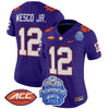 Women's Clemson Tigers 2024 ACC Championship Patch Vapor Limited Jersey - All Stitched