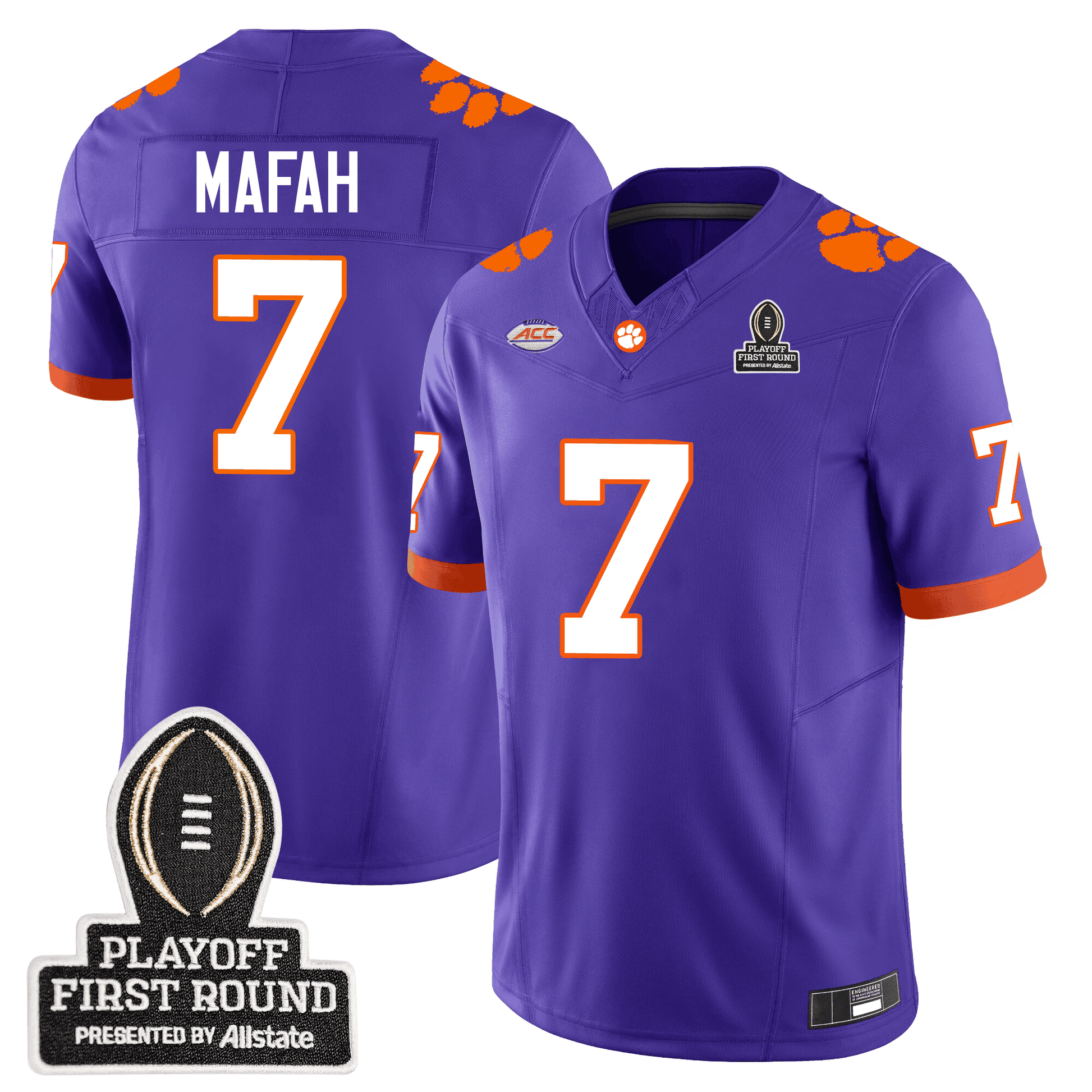 Men's Clemson Tigers 24/25 Jersey - CFP First Round Patch