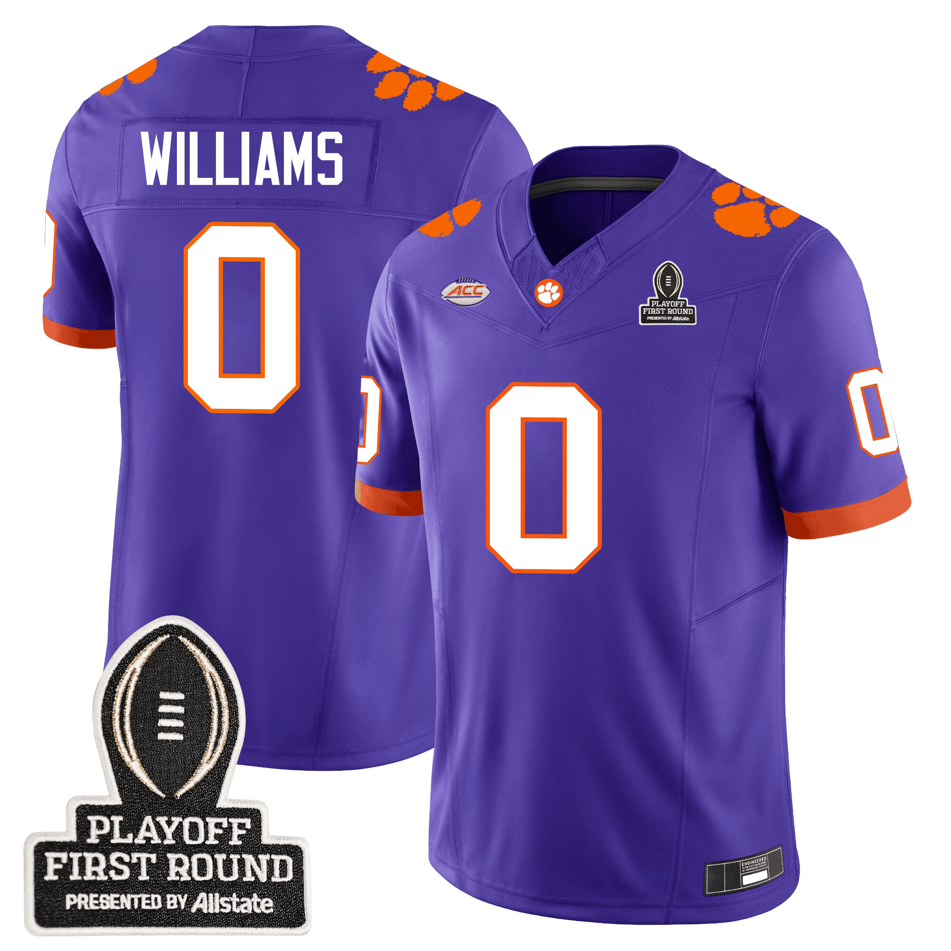 Men's Clemson Tigers 24/25 Jersey - CFP First Round Patch