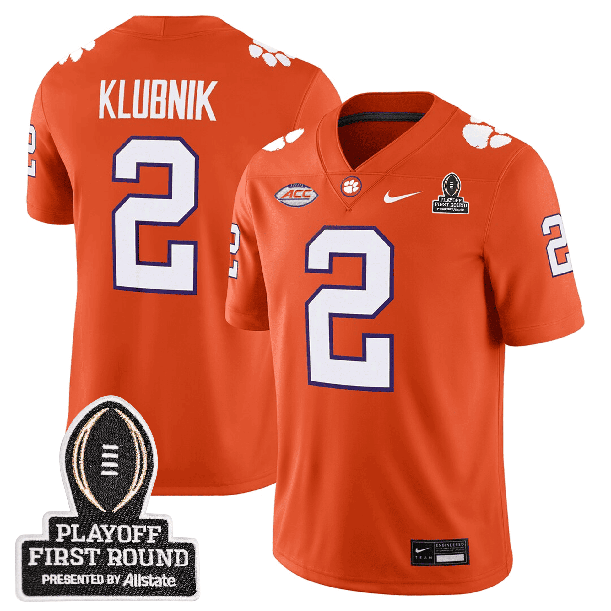 Men's Clemson Tigers 24/25 Jersey - CFP First Round Patch