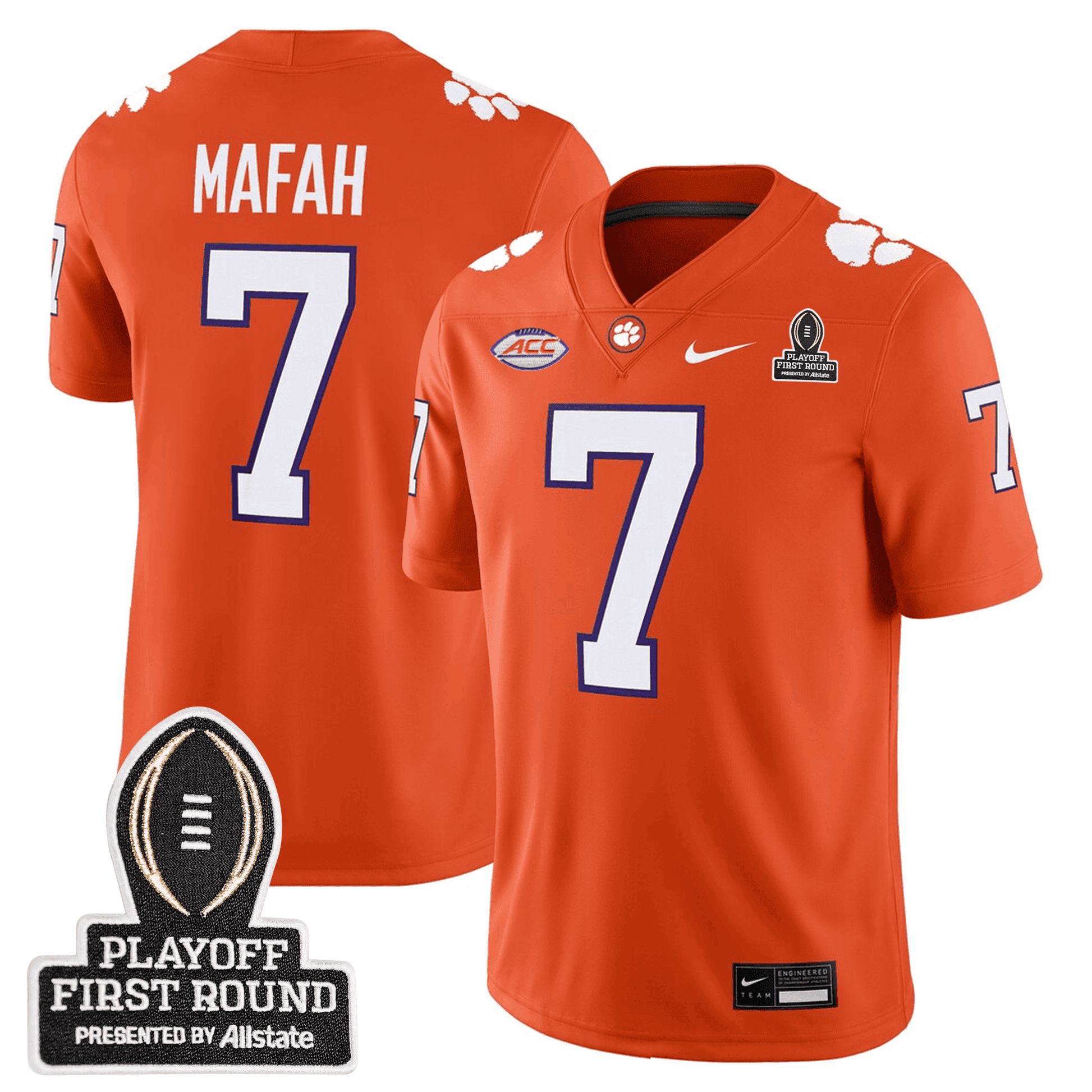 Men's Clemson Tigers 24/25 Jersey - CFP First Round Patch