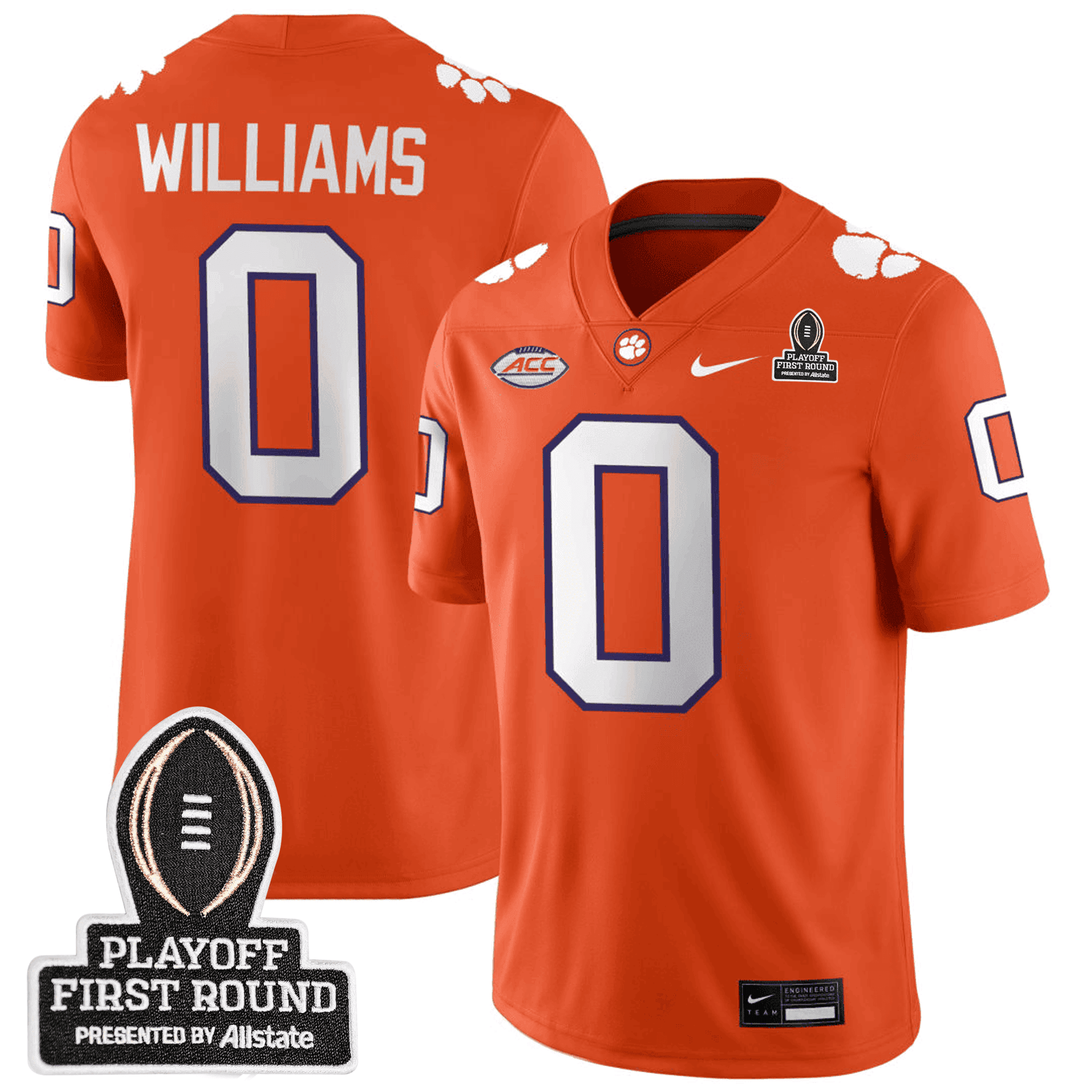 Men's Clemson Tigers 24/25 Jersey - CFP First Round Patch
