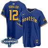 Men's Seattle Mariners 2025 AL West Division Champions Jersey - All Stitched