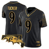 Ravens Maryland Patch Gold Vapor Limited Jersey V2 - All Stitched
