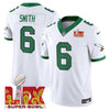 Philadelphia Eagles Kelly Green Super Bowl LIX Patch Vapor Limited Jersey - All Stitched