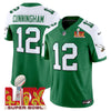 Philadelphia Eagles Kelly Green Super Bowl LIX Patch Vapor Limited Jersey - All Stitched