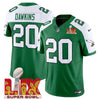 Philadelphia Eagles Kelly Green Super Bowl LIX Patch Vapor Limited Jersey - All Stitched
