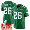 Philadelphia Eagles Kelly Green Super Bowl LIX Patch Vapor Limited Jersey - All Stitched
