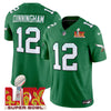 Philadelphia Eagles Kelly Green Super Bowl LIX Patch Vapor Limited Jersey - All Stitched